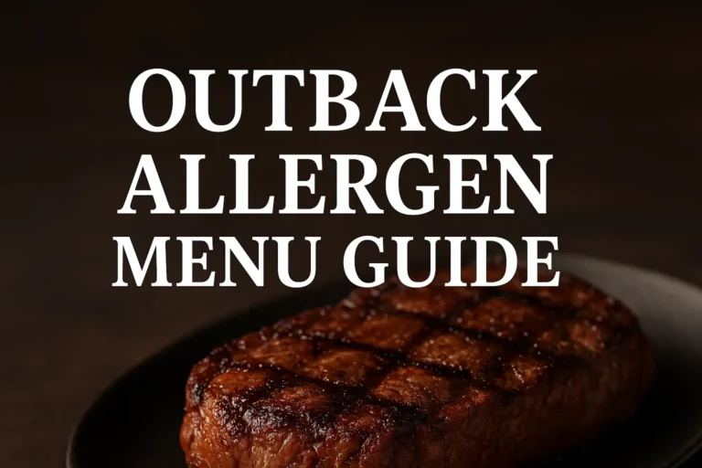 Outback Allergen Menu