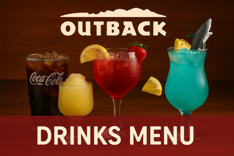Outback Drinks Menu With Prices
